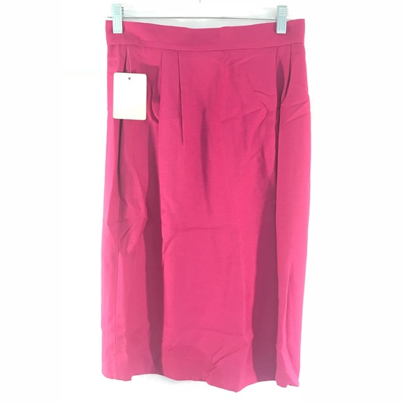 Vintage Dresses & Skirts - Vintage Dead Stock Hot Pink Midi Skirt
